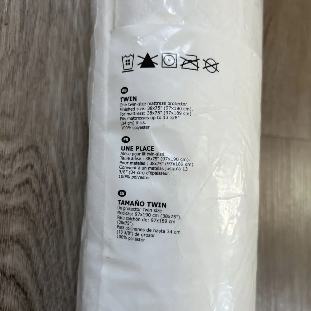 Ikea Stjarnlok Twin Bed Mattress Protector Cover 38x75